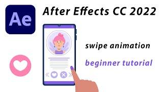 After Effects CC 2022 + Illustrator - simple swipe animation - beginner tutorial