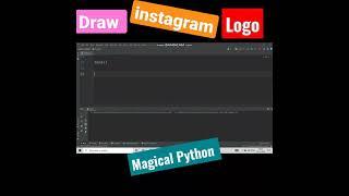 ⏹ Instagram ???? Logo Using Python ???? Programming | Python Turtle Graphics #short#shorts#python#tu