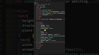 Text Typing Effect with HTML and CSS only