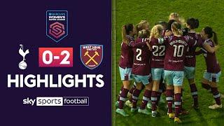 West Ham hand Spurs third straight WSL loss! | Tottenham 0-2 West Ham | WSL Highlights