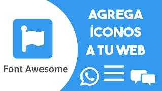 CÓMO AGREGAR ÍCONOS PERSONALIZADOS EN MI SITIO WEB CON FONT AWESOME  *Fácil y Rápido*