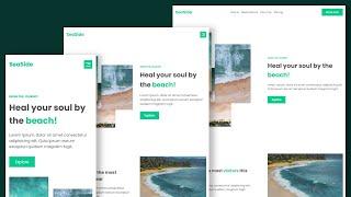 Build A Responsive Travel Website With HTML, CSS, and JavaScript  | Full Tutorial