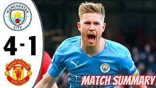 Manchester City vs Manchester United 4-1 Summary Highlights English Commentary Premier League 2022