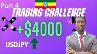 እንዴት ዛሬ በዚህ Trade $4000 እንዳገኘሁ እዩ Forex Trading Challenge Part 4