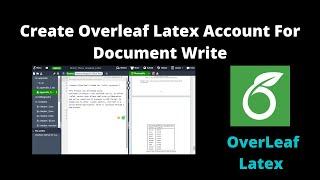 How To Create Overleaf Latex Account For Document Write 2022