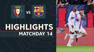 Resumen de CA Osasuna vs FC Barcelona (1-2)