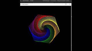 This is how Spiral is drawn using Python #shorts #viralvideo #viral #viralshorts #trending