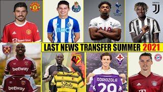 LAST NEW CONFIRMED & RUMOURS TRANSFERS SUMMER 2021 ???? James Rodriguez,Moise Kean,Zouma,Sabitzer ✅