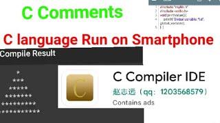 C Comments||C Language Tutorial For Beginners In Hindi (With Notes)||coding||programming