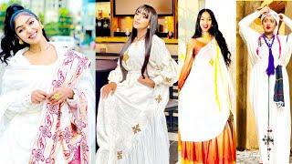 habesha kemis | Ethiopian cultural Dress New style | Best Ethiopian traditonal derss | የሀገር ልብሶች ዋዉ