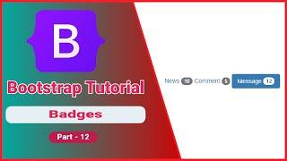 bootstrap badges | bootstrap badges examples | part 12