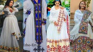 #habesha kemis #new style #new fashion #ethiopian cultural #dress new traditional #Haddiszematube