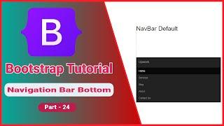 bootstrap navigation bar bottom | bootstrap navigation bar bottom example | part 24