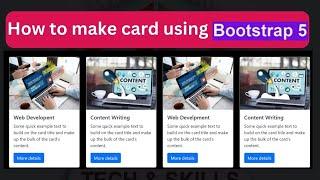 How to Make a Responsive Card Using Bootstrap 5 | Step by Step Tutorial | For beginners