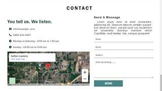 How To Make A Contact Us Page Using HTML And CSS | Contact Form Using HTML & CSS | Rahber Academy