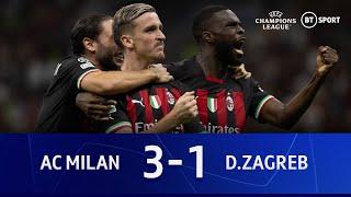 AC Milan v Dinamo Zagreb (3-1) | Giroud Nets As Rossoneri Ease To Win | Champions League Highlights