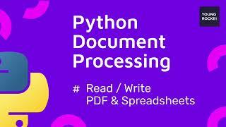 Python Beginner Tutorial #58 Introduction to PDFs and Spreadsheets with Python