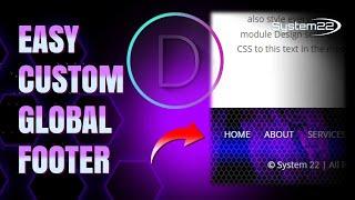 Divi Theme Create An Easy Custom Global Footer ????????????