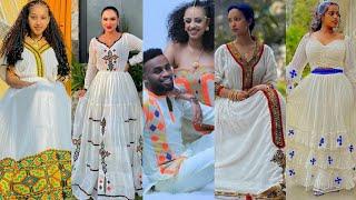 #habesha kemis #new style #new fashion #ethiopian cultural #dress new traditional #Haddiszematube