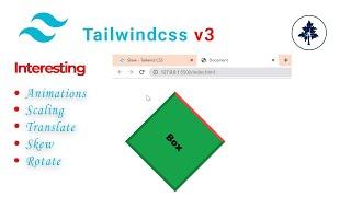 Tailwind CSS v3 Crash Course | #10 - How to Use  Animation and Transform in Tailwindcss | #tailwind