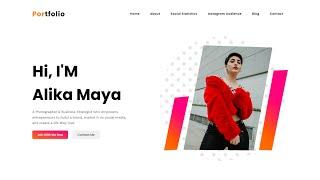 How To Create A Website Using HTML And CSS | Personal Portfolio Website Design Tutorial