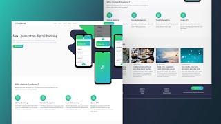 How to create a website using HTML, CSS,  Sass && Bootstrap || Easybank landing page