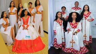 #habesha traditional design #ethiopian new style dress #shorts modern culture kemis