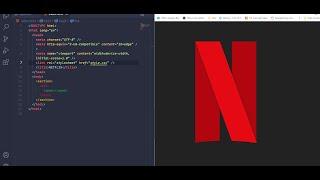 Netflix Logo using html , Css | تصميم لوجو نيتفليكس باستخدام (HTML, CSS)