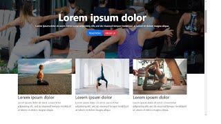 Bootstrap yoga template design in easy way.