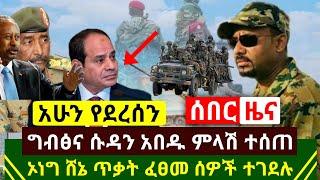 Ethiopia:ሰበር | አሁን የደረሰን ግብፅና ሱዳን አበዱ ከባድ ምላሽ ተሰጠ | አሸባሪዉ ኦነግ ሸኔ ጥቃት ፈፀመ በርካቶችን ጨረሰ | Abel Birhanu