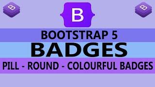 14 - Badges in Bootstrap 5 - Badges In Button - Bootstrap Badges - Round Badges - ( Hindi / Urdu )