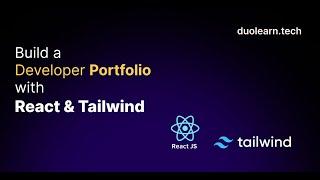 Build a Developer Portfolio with React & Tailwind Day 4 | Duolearn