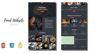 Complete Responsive  Restaurant Website Design Using HTML  CSS  JAVASCRIPT  || The Terminal Boy