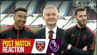 Solskjaer, De Gea & Lingard react to late, late drama! | West Ham 1-2 Manchester United