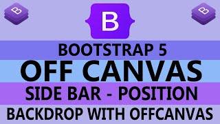 33 - OffCanvas In Bootstrap 5 - SideBar In Bootstrap 5 - SideBar Navigation - ( Hindi / Urdu )