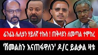 ፊንፊኔ በተኩስ ስትናወጥ አደረች ! ለ ገዱ እና ለማ ጥሪ | "ስጋት ላይ ነን" ዶ/ር ይልቃል | tigrai dimtsi weyane - ethiopian news