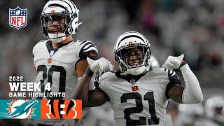 Miami Dolphins vs. Cincinnati Bengals | Week 4 2022 Game Highlights