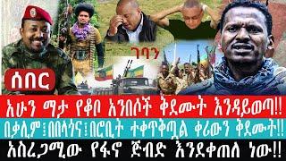 ZeEthiopia|????ማታ የቆቦ አንበሶች ቅደሙት እንዳይወጣ|በቃሊም፤በበላጎና፤በሮቢት ተቀጥቅጧል ቀሪውን ቅደሙት#fetadaily#fano#kobo#TPLF||