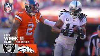 Las Vegas Raiders vs. Denver Broncos | 2022 Week 11 Game Highlights