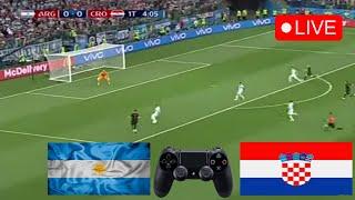 LIVE: ARGENTINA vs CROATIA W0RD CUP Q4T4R 2022 #PES21 #GAMEPLAY REALISTIC