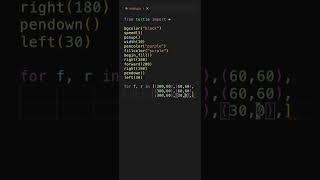 Drawing VS Logo using Python Turtle ???? Most Easy Python #shorts #python