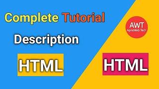 HTML tutorial for beginners | Responsive Web Design | Html course description in Hindi