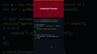 Javascript promise, control success or failure of an asynchronous operation and the result values