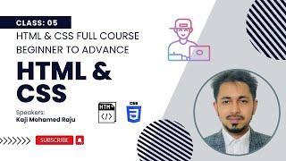 Class-05 HTML & CSS Full Free Course | Beginner to Advance  Bangla Tutorial || Creativ Freelancing