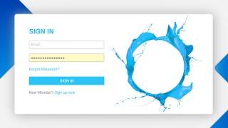 Create Sign-In and Sign-Up form using HTML, CSS and JavaScript.