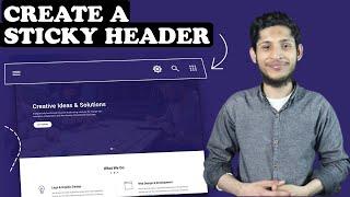 How to Create a Sticky Header Menu or Navbar in Blogger | Sticky Header Tutorial