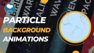 How To Create A Particle Background Animation in Wpbakery Page Builder