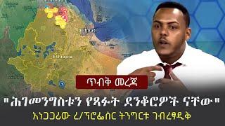 Ethiopia: ጥብቅ መረጃ - "ሕገመንግስቱን የጻፉት ደንቆሮዎች ናቸው" - አነጋጋሪው ረ/ፕሮፌሰር ትንግርቱ ገብረፃዲቅ | Tingirtu Gebretsadik