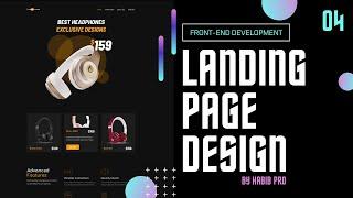 Responsive Landing Page Design with HTML, CSS, JavaScript - Web Template Design Tutorial - PART 04