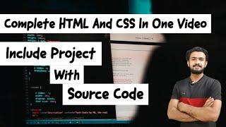 complete html and css tutorial in one video with project in hindi